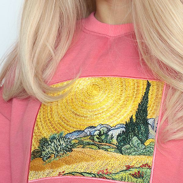 Wheat Field Cypresses Sweatshirt