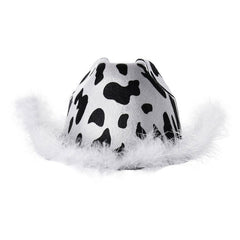 Y2K Aesthetic Cow Print Hat