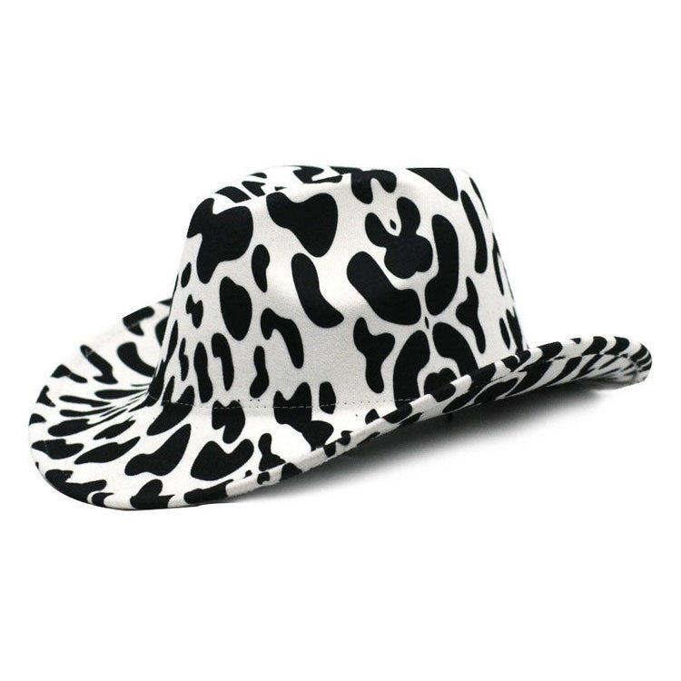 Y2K Aesthetic Cow Print Hat