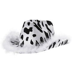 Y2K Aesthetic Cow Print Hat