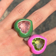 Y2K Chunky Heart Ring