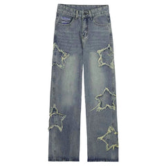 Y2K Star Baggy Jeans