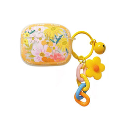 Yellow Blooming Flowers AirPods Case