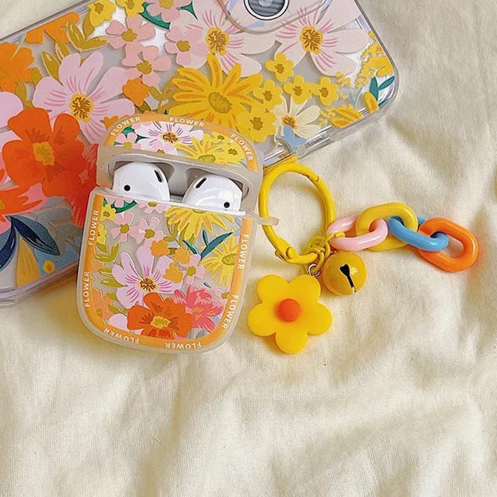 Yellow Blooming Flowers AirPods Case