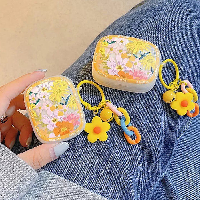 Yellow Blooming Flowers AirPods Case