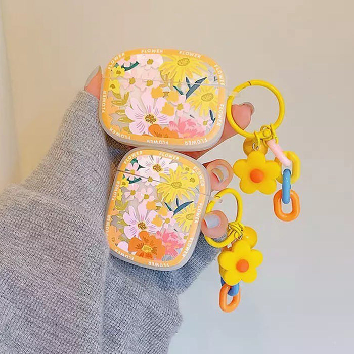 Yellow Blooming Flowers AirPods Case