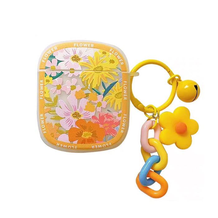 Yellow Blooming Flowers AirPods Case