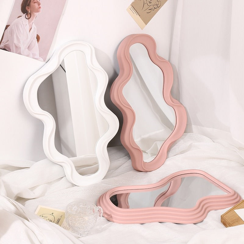 Asymmetrical Aesthetic Wavy Mirror