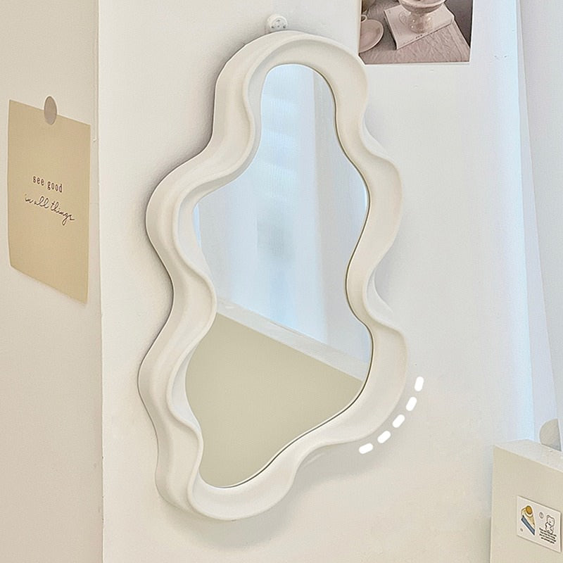 Asymmetrical Aesthetic Wavy Mirror