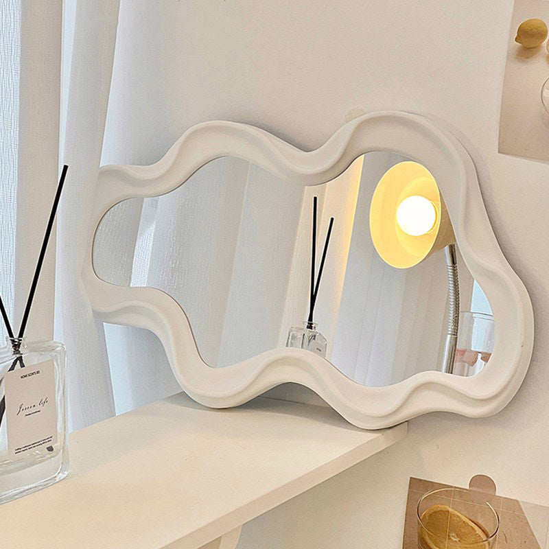 Asymmetrical Aesthetic Wavy Mirror