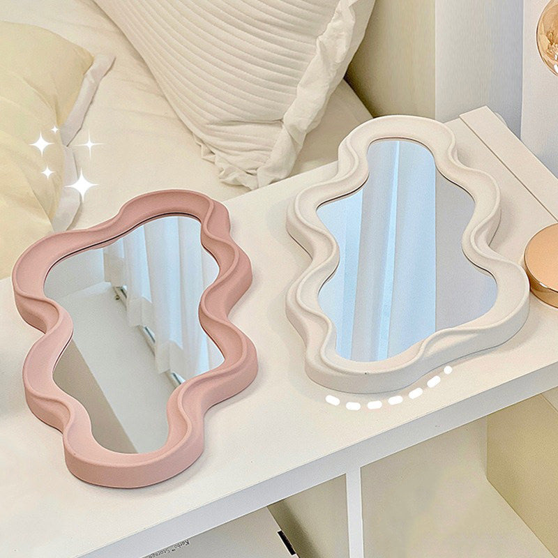 Asymmetrical Aesthetic Wavy Mirror