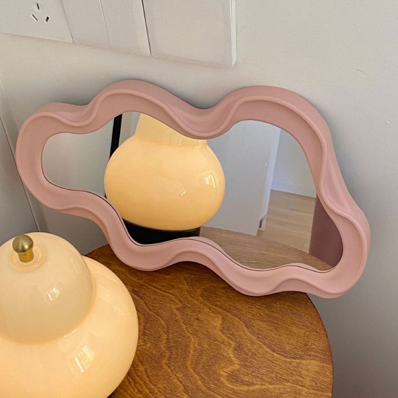 Asymmetrical Aesthetic Wavy Mirror