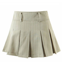 Baby Lies Striped Pleated Skirt