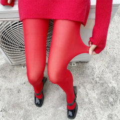 Pop Of Red Tights