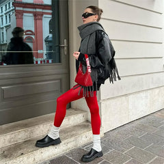 Pop Of Red Tights