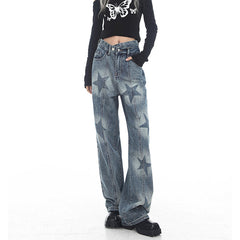 Aesthetic Star Washed Jeans