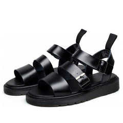 Asphalt Flat Sandals