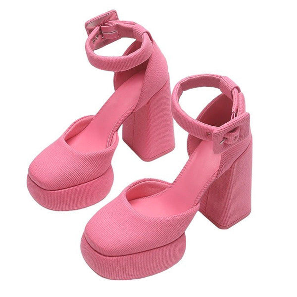 Barbiecore Platform Heels