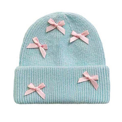 Soft Girl Bows Beanie Hat