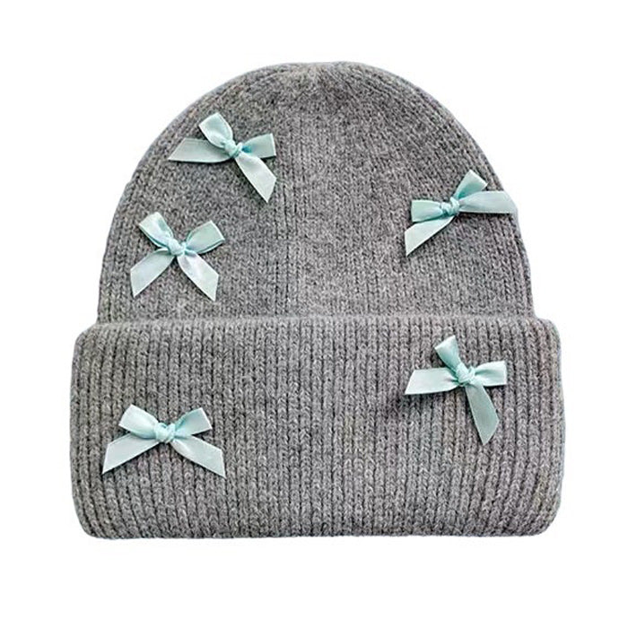 Soft Girl Bows Beanie Hat