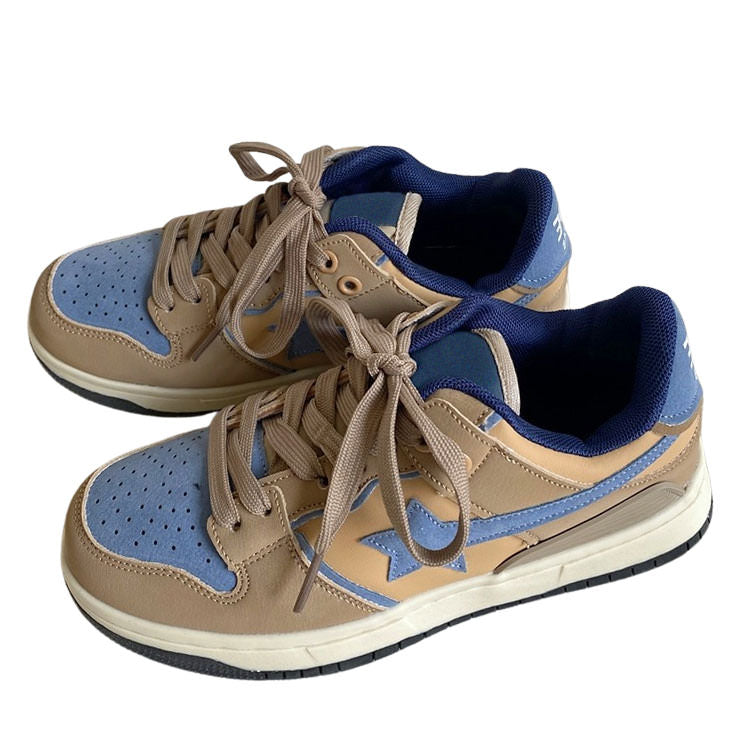 Brown & Blue Shooting Star Sneakers