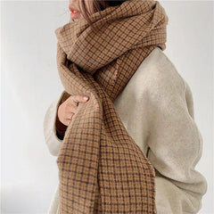 Warm Vibes Plaid Scarf