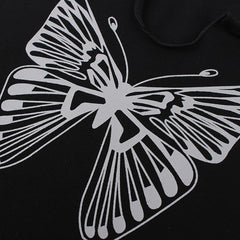 Downtown Girl Butterfly Crop Tee