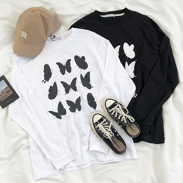 Butterfly Long Sleeve Tee