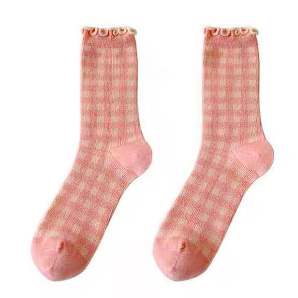 Candy Fairy Plaid Socks