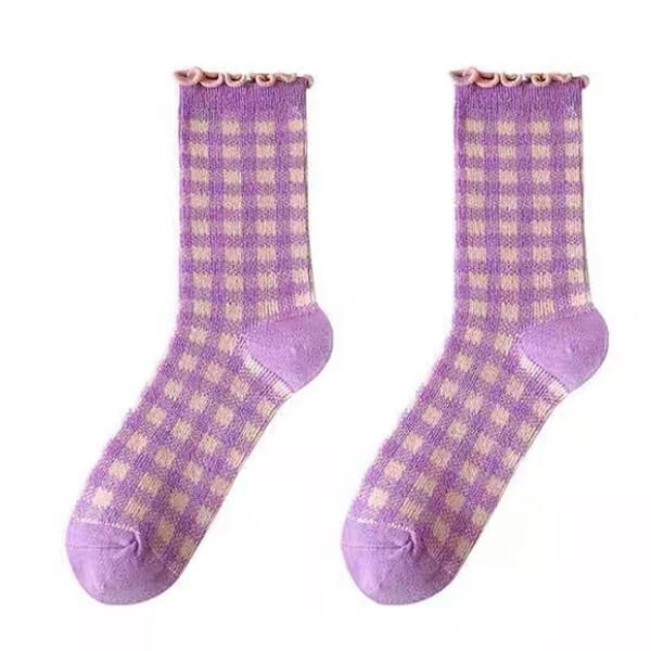 Candy Fairy Plaid Socks