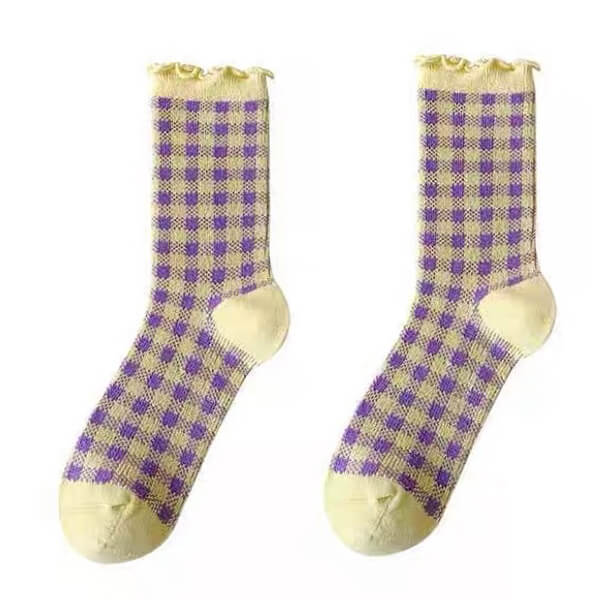 Candy Fairy Plaid Socks