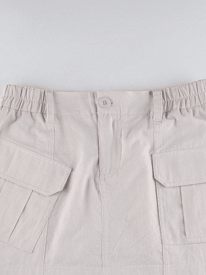 Cargo Pocket Micro Mini Skirt