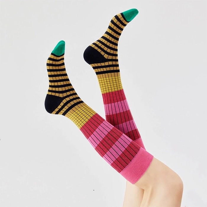 Colorful Striped High Socks