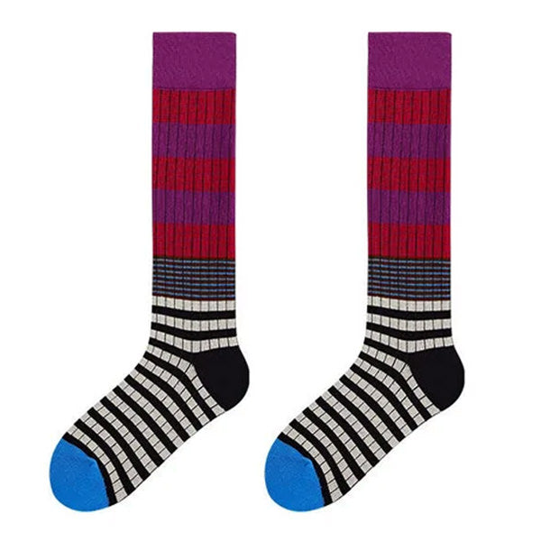 Colorful Striped High Socks