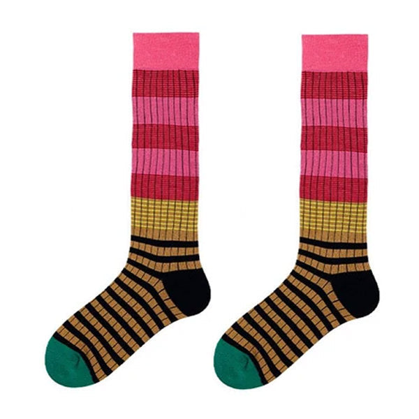 Colorful Striped High Socks