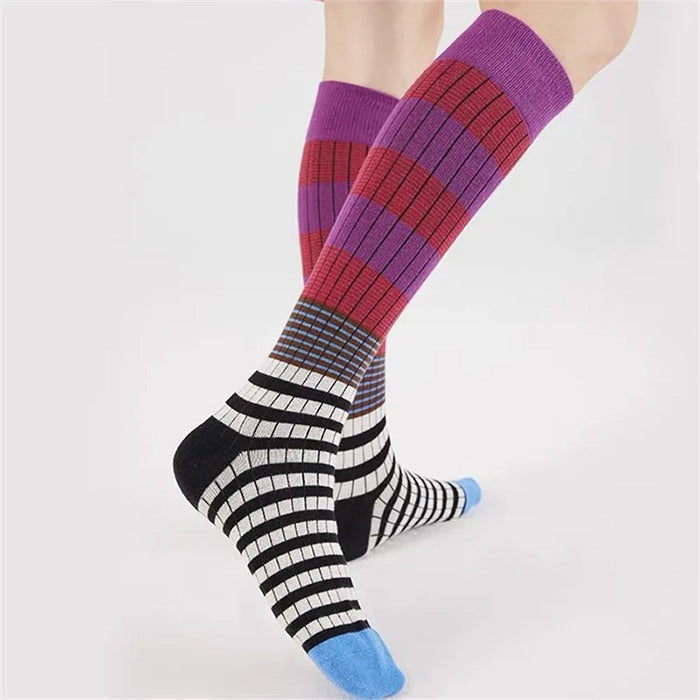 Colorful Striped High Socks