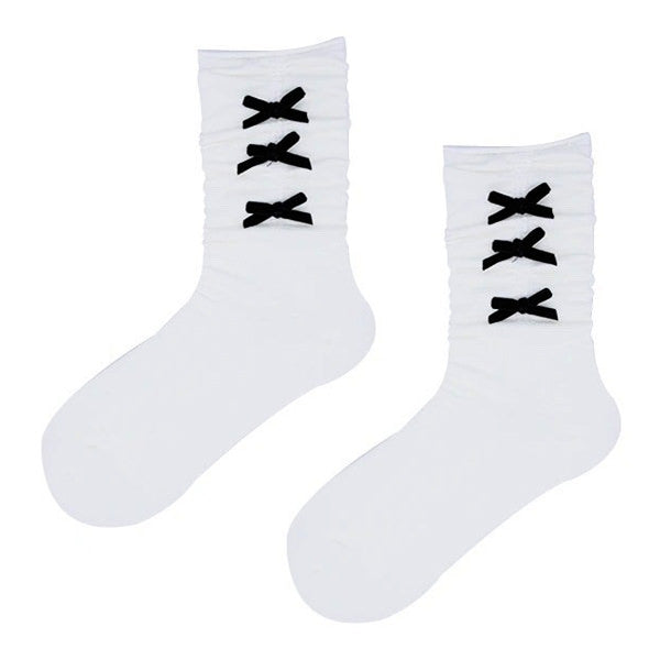 Coquette Aesthetic Bows Socks