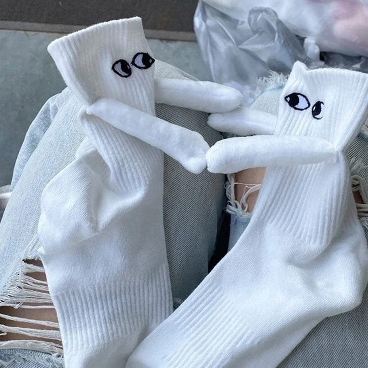 Embroidery Hand Holding Socks