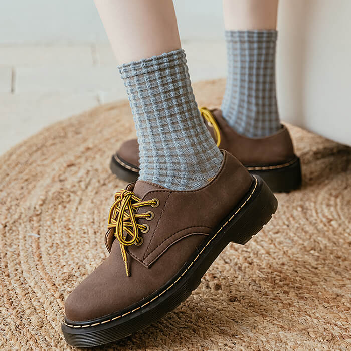 Cozy Up Plaid Socks