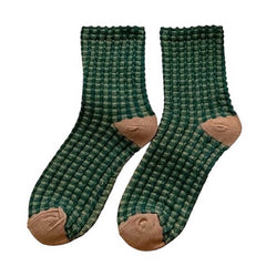 Cozy Up Plaid Socks