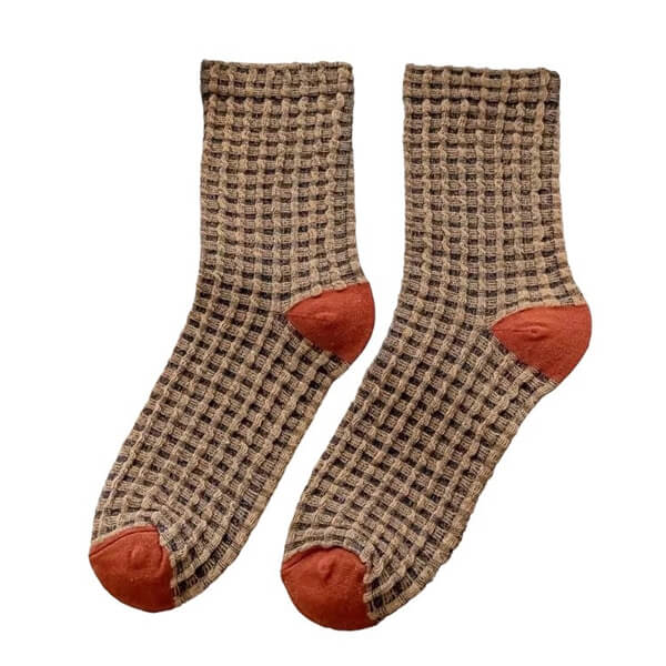 Cozy Up Plaid Socks