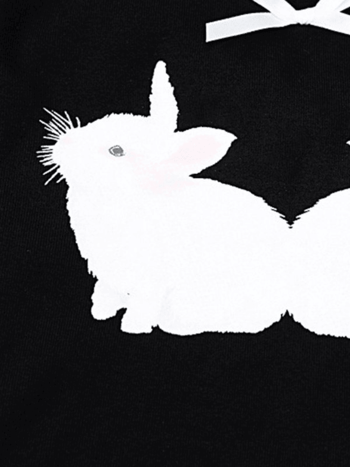 Cute Bunny Printed Bandeau Top