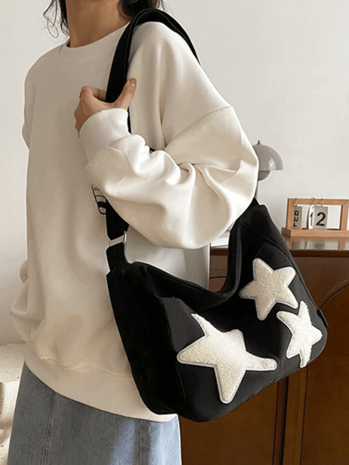 Cute Star Print Crossbody Bag