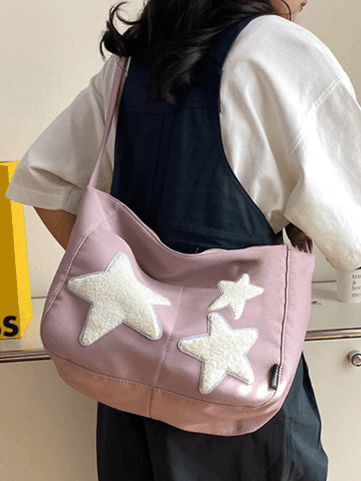 Cute Star Print Crossbody Bag