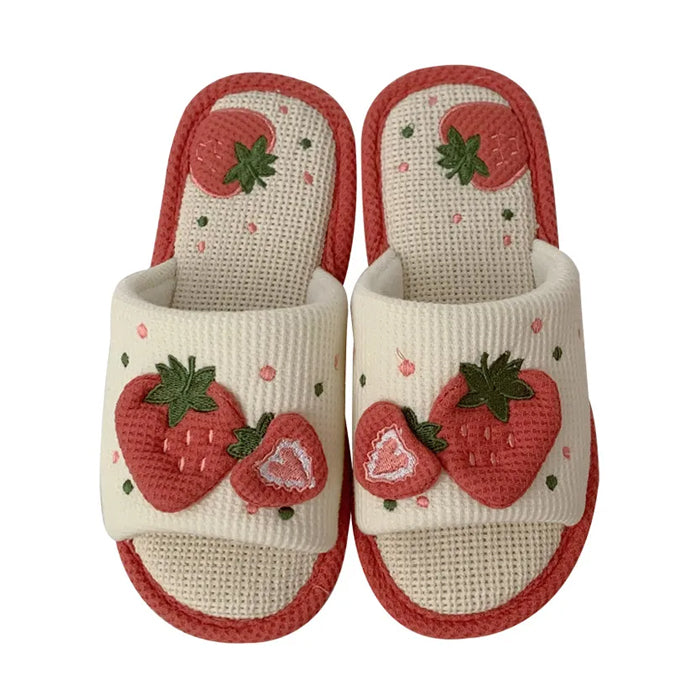 Cute Strawberry Slippers