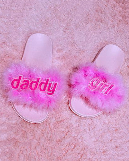 Daddy Girl Fur Sandals