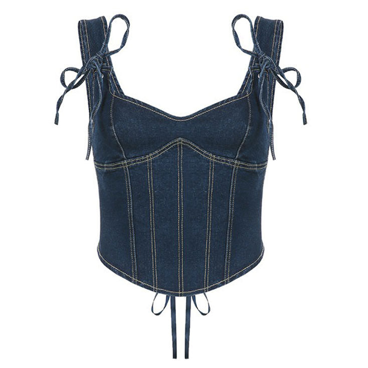 Like It's 2003 Y2K Denim Corset