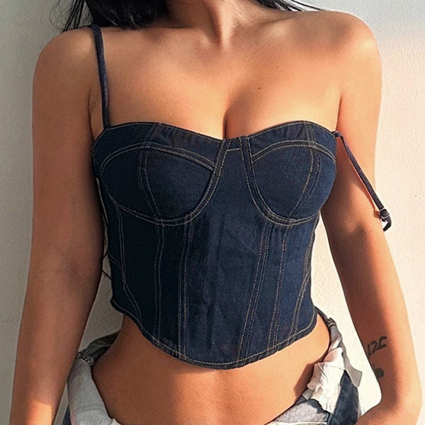 Y2K Denim Corset