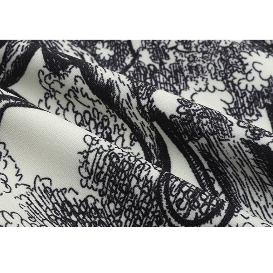 Ink Painting Drawstring Pants