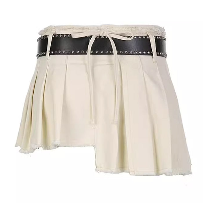 Distressed Mini Skirt